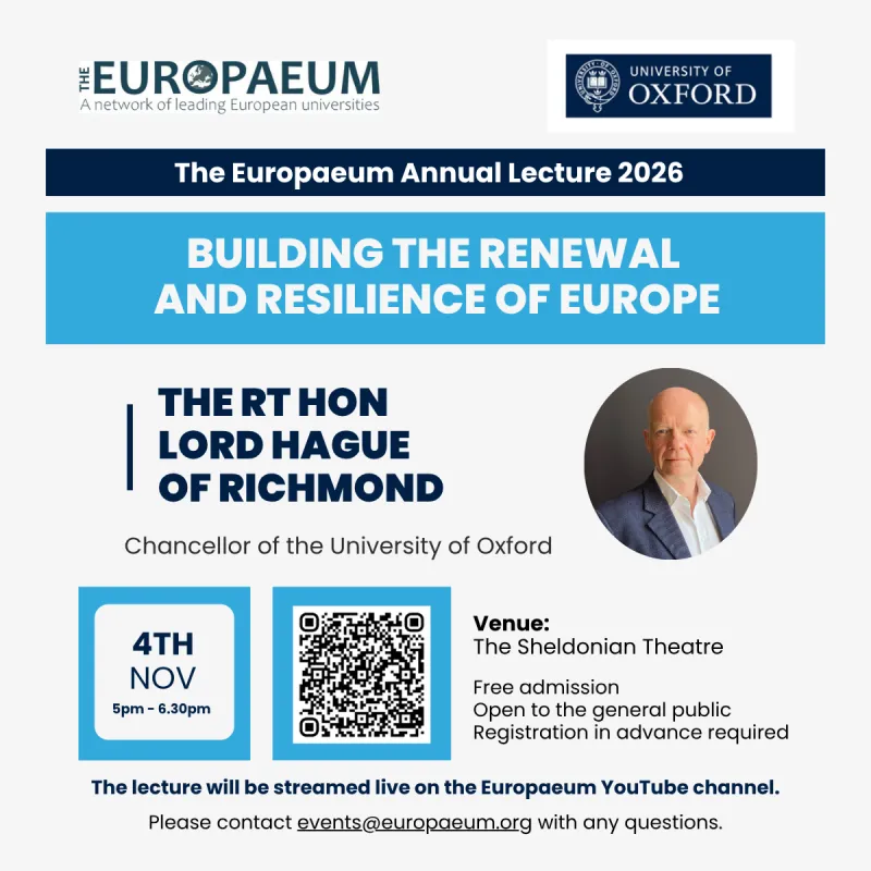 The Europaeum Annual Lecture 2026