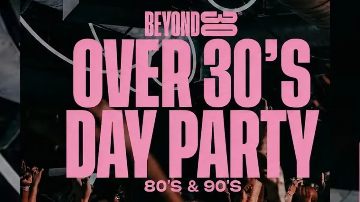 80s & 90s Over 30s Daytime Clubbing