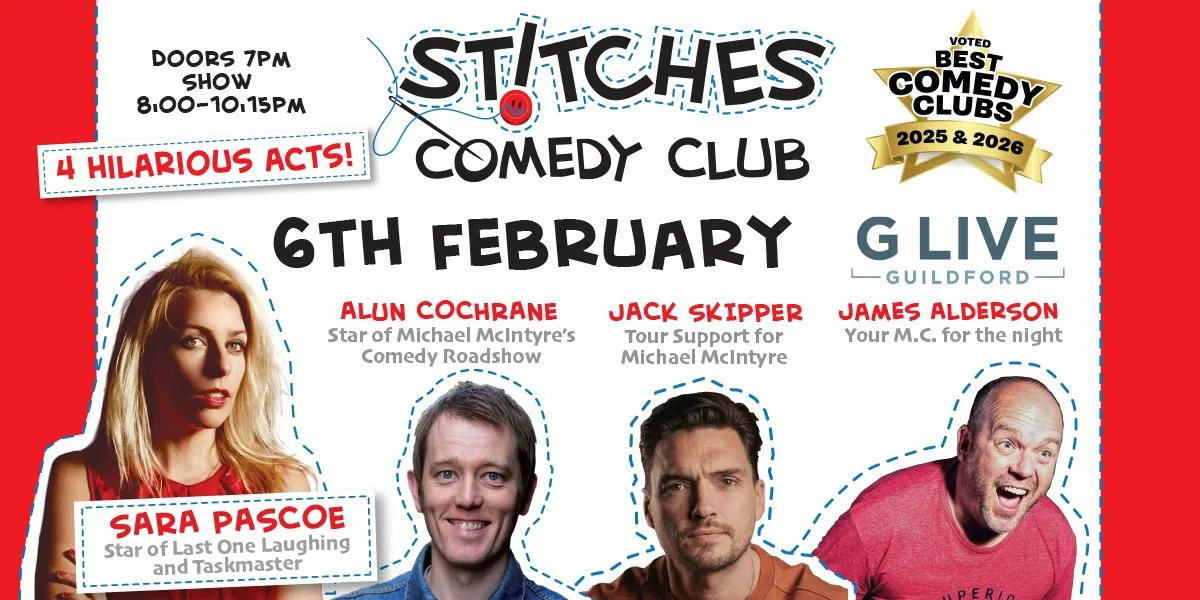 Stitches Comedy Club - Sara Pascoe, Alun Cochrane and Jack Skipper